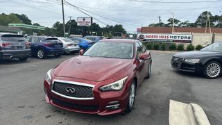 2015 INFINITI Q50 SEDAN RED AUTOMATIC - North Hills Motors, Raleigh, NC, 35.78879, -78.71130