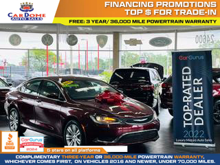 2015 CHRYSLER 200 SEDAN 4-CYL, MULTIAIR PZEV 2.4L LIMITED SEDAN 4D at CarDome Auto Sales - used cars for sale in Detroit, MI.