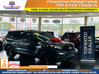 2022 FORD EXPLORER SUV V6, ECOBOOST, TWIN TURBO, 3.0 LITER ST SPORT UTILITY 4D at CarDome Auto Sales - used cars for sale in Detroit, MI.