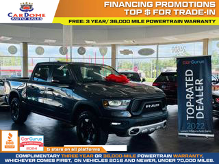 2022 RAM 1500 CREW CAB PICKUP V8, HEMI, 5.7 LITER REBEL PICKUP 4D 5 1/2 FT at CarDome Auto Sales - used cars for sale in Detroit, MI.