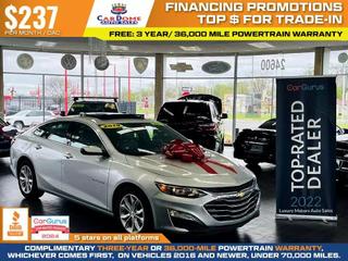 2019 CHEVROLET MALIBU SEDAN 4-CYL, TURBO, 1.5 LITER LT SEDAN 4D at CarDome Auto Sales - used cars for sale in Detroit, MI.
