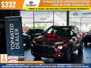 2023 CHEVROLET TRAILBLAZER SUV 3-CYL, ECOTEC, TURBO, 1.3 LITER RS SPORT UTILITY 4D at CarDome Auto Sales - used cars for sale in Detroit, MI.