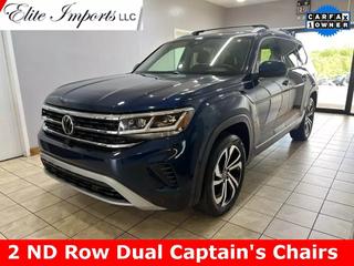 2021 VOLKSWAGEN ATLAS SUV BLUE AUTOMATIC - Elite Imports in West Chester, OH 39.31714882313472, -84.3708338306823