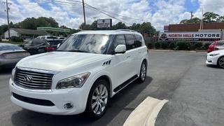 2012 INFINITI QX SUV WHITE AUTOMATIC - North Hills Motors, Raleigh, NC, 35.78879, -78.71130