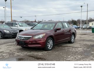 2012 HONDA ACCORD SEDAN BURGUNDY AUTOMATIC - Auto Nova LLC in Saint Louis, MO 38.533966984077004, -90.28708364785517