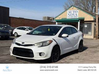 2014 KIA FORTE COUPE WHITE AUTOMATIC - Auto Nova LLC in Saint Louis, MO 38.533966984077004, -90.28708364785517