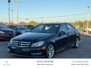2013 MERCEDES-BENZ C-CLASS SEDAN BLACK AUTOMATIC - Auto Nova LLC in Saint Louis, MO 38.533966984077004, -90.28708364785517