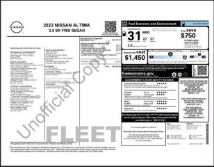 2023 NISSAN ALTIMA 2.5 SR