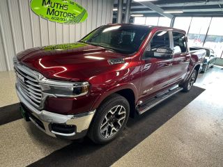 2025 RAM 1500 CREW CAB PICKUP BURGUNDY AUTOMATIC - Muths Motors, Omaha, NE, 41.21354, -96.01267