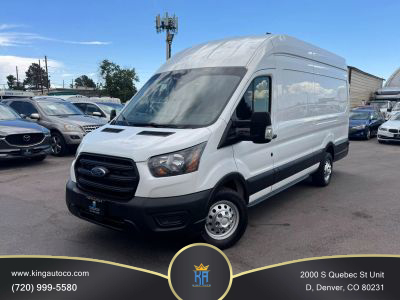 2020 FORD TRANSIT 350 CARGO VAN CARGO V6, ECOBOOST, TWIN TURBO, 3.5 LITER EXTENDED LENGTH HIGH ROOF VAN 3D