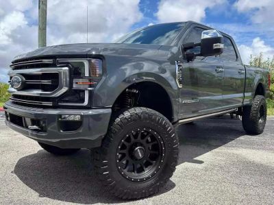 2021 FORD F250 SUPER DUTY CREW CAB PICKUP V8, TURBO DIESEL, 6.7 LITER PLATINUM PICKUP 4D 6 3/4 FT