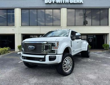 2022 FORD F450 SUPER DUTY CREW CAB PICKUP V8, TURBO DIESEL, 6.7 LITER PLATINUM PICKUP 4D 8 FT