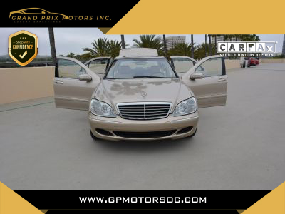 2004 MERCEDES-BENZ S-CLASS SEDAN V8, 5.0 LITER S 500 SEDAN 4D
