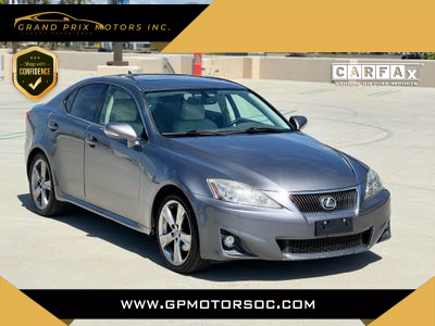 2012 LEXUS IS SEDAN V6, 2.5 LITER IS 250 SEDAN 4D