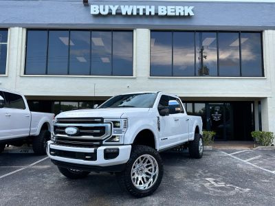 2022 FORD F250 SUPER DUTY CREW CAB PICKUP V8, TURBO DIESEL, 6.7 LITER PLATINUM PICKUP 4D 6 3/4 FT