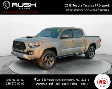 Buy Quality Pre-Owned 2018 TOYOTA TACOMA DOUBLE CAB PICKUP V6, 3.5 LITER TRD SPORT PICKUP 4D 5 FT - Rush Auto Sales located in Burlington, NC