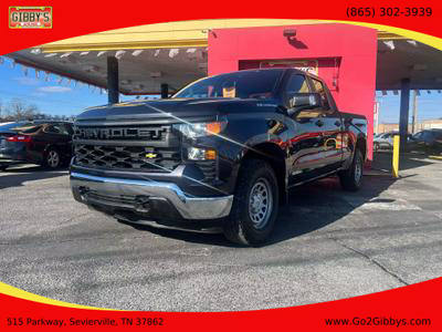 2023 CHEVROLET SILVERADO 1500 DOUBLE CAB PICKUP 4-CYL, TURBO, 2.7 LITER WORK TRUCK PICKUP 4D 6 1/2 FT