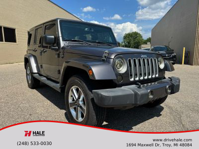 2016 JEEP WRANGLER SUV V6, 3.6 LITER UNLIMITED SAHARA SPORT UTILITY 4D