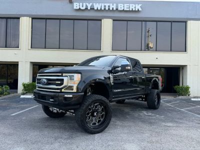 2022 FORD F250 SUPER DUTY CREW CAB PICKUP V8, TURBO DIESEL, 6.7 LITER PLATINUM PICKUP 4D 6 3/4 FT