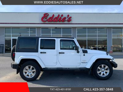 2013 JEEP WRANGLER UNLIMITED SAHARA CARS/SUV V6, 3.6 LITER UNLIMITED SAHARA SPORT UTILITY 4D - Eddies Auto Sales
