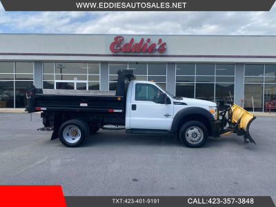 2012 FORD F550 SUPER DUTY REGULAR CAB 9FT DUMP TRUCK WITH MEYER SNOW PLOW DUMP TRUCKS V8, 6.7 LITER 165