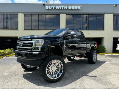 2021 FORD F250 SUPER DUTY CREW CAB PICKUP V8, TURBO DIESEL, 6.7 LITER PLATINUM PICKUP 4D 6 3/4 FT