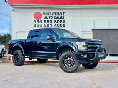 2015 FORD F150 SUPERCREW CAB PICKUP V8, FLEX FUEL, 5.0 LITER LARIAT PICKUP 4D 5 1/2 FT
