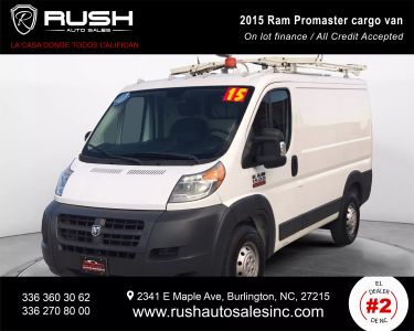Buy Quality Pre-Owned 2015 RAM PROMASTER CARGO VAN CARGO V6, VVT, 3.6 LITER 1500 LOW ROOF VAN 3D - Rush Auto Sales located in Burlington, NC