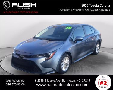 Buy Quality Pre-Owned 2020 TOYOTA COROLLA SEDAN 4-CYL, 1.8 LITER LE SEDAN 4D - Rush Auto Sales located in Burlington, NC