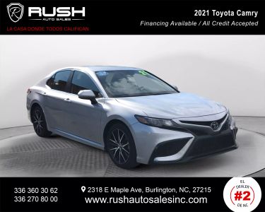 Buy Quality Pre-Owned 2021 TOYOTA CAMRY SEDAN 4-CYL, 2.5 LITER SE SEDAN 4D - Rush Auto Sales located in Burlington, NC