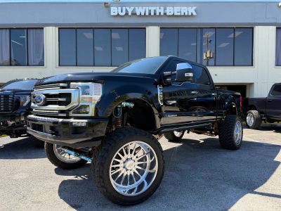 2021 FORD F250 SUPER DUTY CREW CAB PICKUP V8, TURBO DIESEL, 6.7 LITER PLATINUM PICKUP 4D 6 3/4 FT