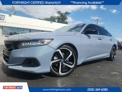 2021 HONDA ACCORD SEDAN 4-CYL, I-VTEC, TURBO, 1.5 LITER SPORT SEDAN 4D