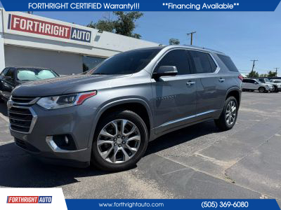 2020 CHEVROLET TRAVERSE SUV V6, 3.6 LITER PREMIER SPORT UTILITY 4D