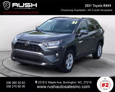Buy Quality Pre-Owned 2021 TOYOTA RAV4 SUV 4-CYL, DYNAMIC-FORCE, 2.5 LITER XLE SPORT UTILITY 4D - Rush Auto Sales located in Burlington, NC