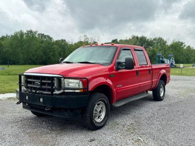 2003 FORD F250 SUPER DUTY CREW CAB PICKUP V8, TURBO DIESEL, 6.0L LARIAT PICKUP 4D 6 3/4 FT