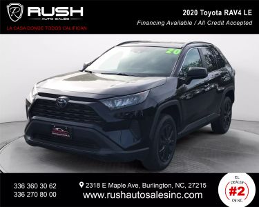 Buy Quality Pre-Owned 2020 TOYOTA RAV4 SUV 4-CYL, 2.5 LITER LE SPORT UTILITY 4D - Rush Auto Sales located in Burlington, NC