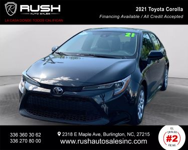Buy Quality Pre-Owned 2021 TOYOTA COROLLA SEDAN 4-CYL, 1.8 LITER LE SEDAN 4D - Rush Auto Sales located in Burlington, NC