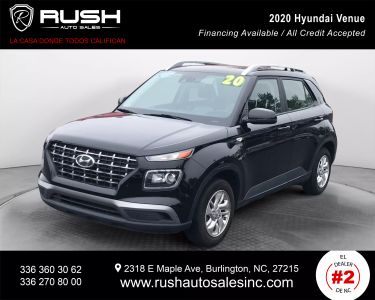Buy Quality Pre-Owned 2020 HYUNDAI VENUE SUV 4-CYL, 1.6 LITER SEL SPORT UTILITY 4D - Rush Auto Sales located in Burlington, NC