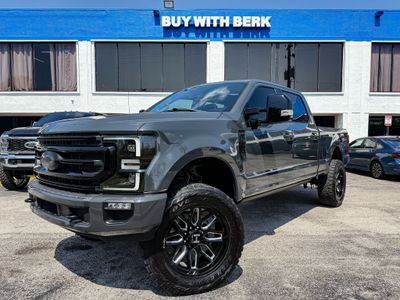 2021 FORD F-250 PLATINUM (LITHIUM GRAY) PICKUP V8, TURBO DIESEL, 6.7 LITER PLATINUM PICKUP 4D 6 3/4 FT