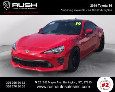Buy Quality Pre-Owned 2019 TOYOTA 86 COUPE 4-CYL, 2.0 LITER COUPE 2D - Rush Auto Sales located in Burlington, NC