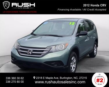 Buy Quality Pre-Owned 2012 HONDA CR-V SUV 4-CYL, I-VTEC, 2.4 LITER LX SPORT UTILITY 4D - Rush Auto Sales located in Burlington, NC