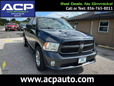 2018 RAM 1500 QUAD CAB PICKUP V6, FLEX FUEL, 3.6 LITER TRADESMAN PICKUP 4D 6 1/3 FT