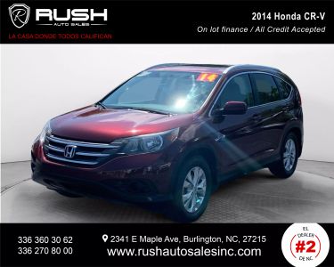 Buy Quality Pre-Owned 2014 HONDA CR-V SUV 4-CYL, I-VTEC, 2.4 LITER EX-L SPORT UTILITY 4D - Rush Auto Sales located in Burlington, NC