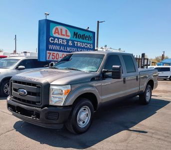 2012 FORD F250 SUPER DUTY CREW CAB PICKUP V8, FLEX FUEL, 6.2 LITER XL PICKUP 4D 6 3/4 FT
