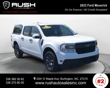 Buy Quality Pre-Owned 2023 FORD MAVERICK PICKUP 4-CYL, ECOBOOST, 2.0 LITER XLT PICKUP 4D 4 1/2 FT - Rush Auto Sales located in Burlington, NC