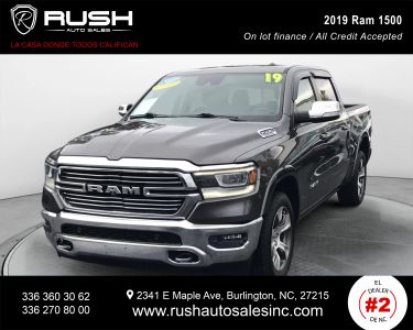 Buy Quality Pre-Owned 2019 RAM 1500 CREW CAB PICKUP V8, HEMI, 5.7 LITER LARAMIE PICKUP 4D 5 1/2 FT - Rush Auto Sales located in Burlington, NC