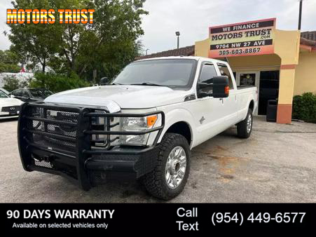 Image of 2014 FORD F350 SUPER DUTY CREW CAB LARIAT PICKUP 4D 8 FT