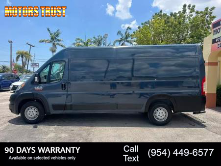 Image of 2019 RAM PROMASTER CARGO VAN 3500 HIGH ROOF EXTENDED VAN 3D