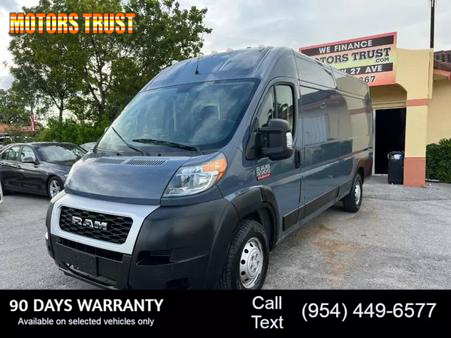 Image of 2019 RAM PROMASTER CARGO VAN 3500 HIGH ROOF EXTENDED VAN 3D