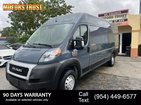 Image of 2021 RAM PROMASTER CARGO VAN 3500 HIGH ROOF EXTENDED VAN 3D